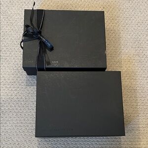 2 Net-A-Porter Elegant Black Storage Boxes